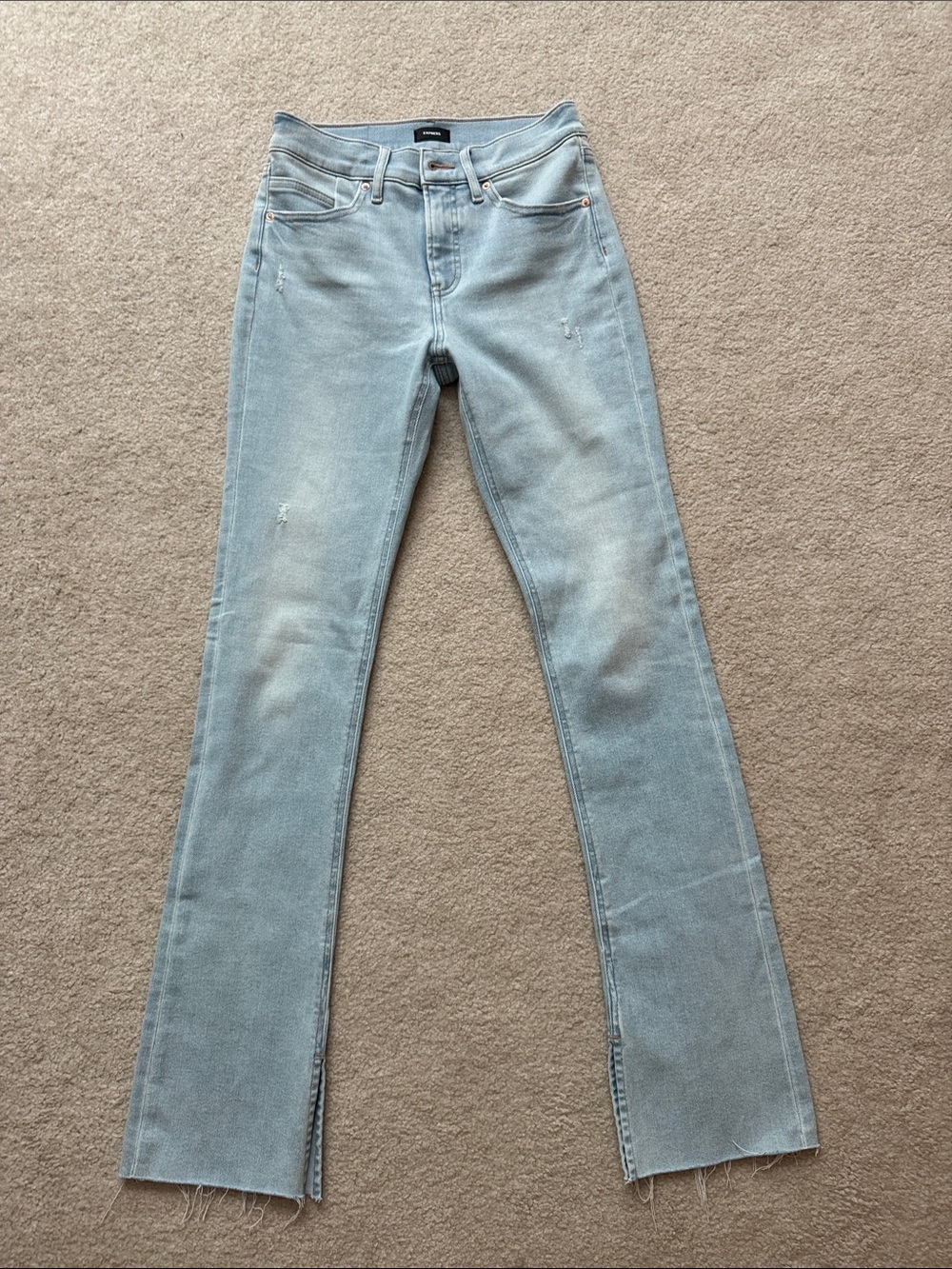 Light Blue Women's Straight-Leg Jeans